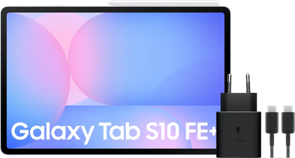 Samsung Galaxy Tab S10 FE Plus 13,1 inch 128GB Wifi Lichtblauw + Oplaadpakket