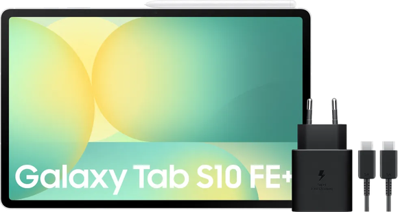 Samsung Galaxy Tab S10 FE Plus 13,1 inch 256GB Wifi Zilver + Oplaadpakket