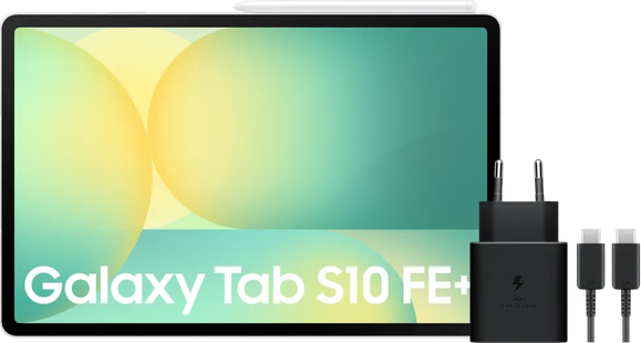 Samsung Galaxy Tab S10 FE Plus 13,1 inch 128GB Wifi Zilver + Oplaadpakket