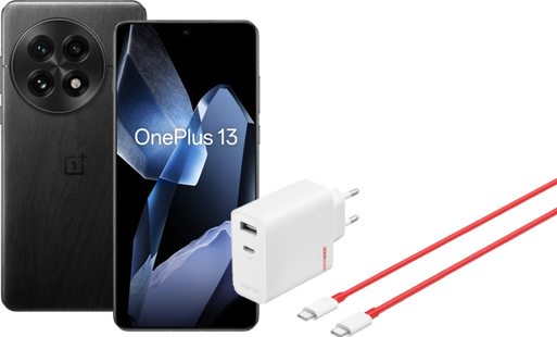 OnePlus 13 256GB Zwart 5G + OnePlus SuperVOOC Oplader 120W met 2 Poorten