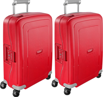 Samsonite S'Cure Spinner 55cm Crimson Red Duo Kofferset