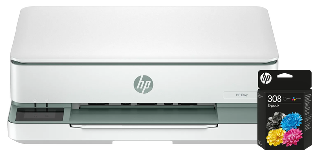 HP ENVY 6130e + 1 set extra cartridges
