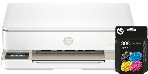 HP ENVY 6120e + 1 set extra cartridges