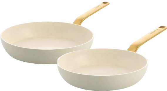 Greenpan Evolution Koekenpannenset 24 + 28 cm Cream White