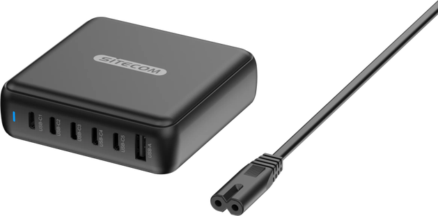 Sitecom 200W GaN Power Delivery Desktop oplader