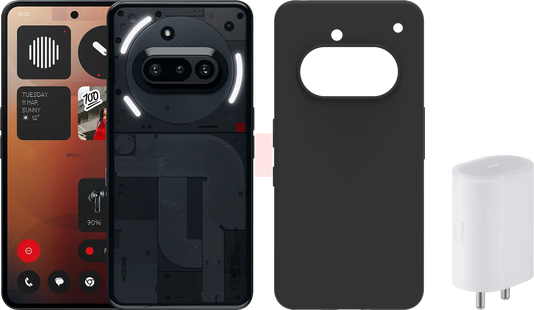 Nothing Phone (3a) 128GB Zwart 5G + Accessoirepakket