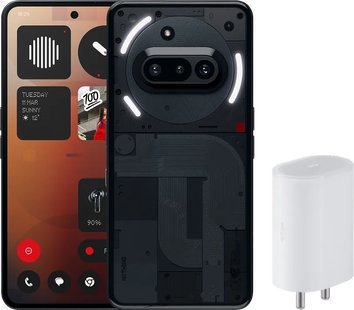 Nothing Phone (3a) 256GB Zwart 5G + Nothing Power Delivery Oplader 45W Wit