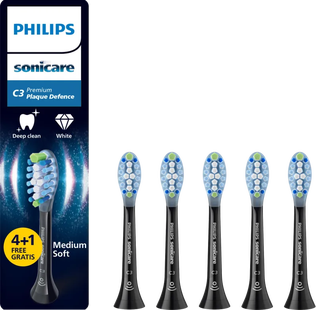 Philips Sonicare Premium Plaque Defense HX9045/88 Zwart (5 stuks)