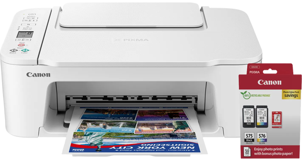 Canon PIXMA TS3751i + 1 set extra cartridges + fotopapier
