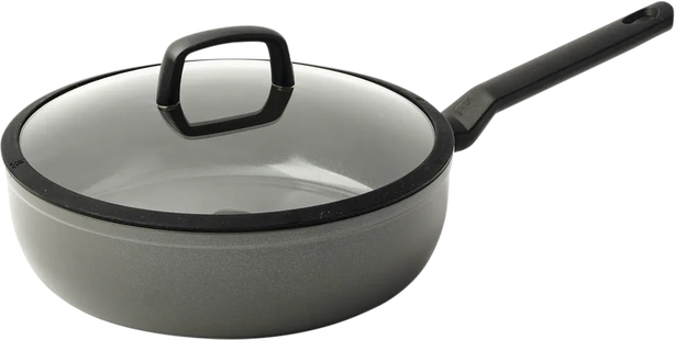 BK Balans Hapjespan met deksel 28 cm Grijs