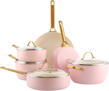 GreenPan Padova Reserve Pannenset 10-delig Blush Pink