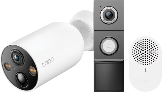TP-Link Tapo C460 + D235 Smart Battery & Wired Doorbell