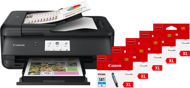 Canon PIXMA TS9550a + 1 set extra XL cartridges
