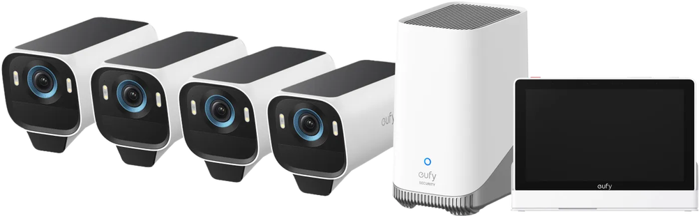 EufyCam S3 Pro 4-Pack + Smart Display E10