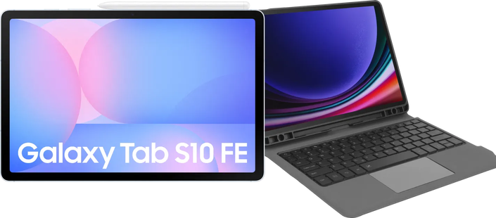 Samsung Galaxy Tab S10 FE 10,9 inch 128GB Wifi Lichtblauw + Toetsenbord Hoes QWERTY
