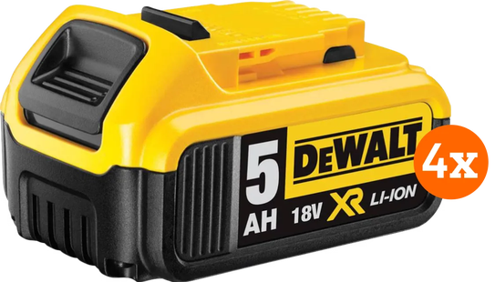 DeWalt DCB184-XJ 18V 5,0 Ah Accu 4-pack