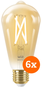 WiZ Smart Filament lamp Edison 6-pack - Warm tot Koelwit Licht - E27