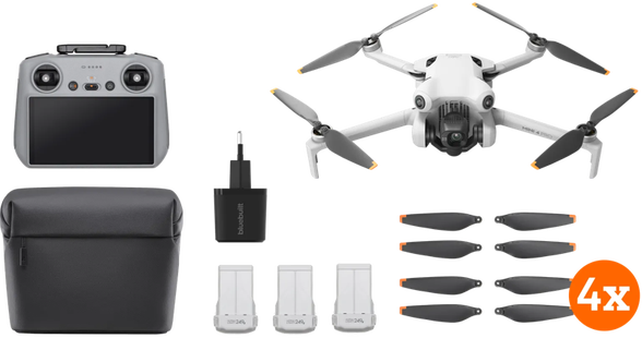 DJI Mini 4 Pro Fly More Combo + BlueBuilt Oplader