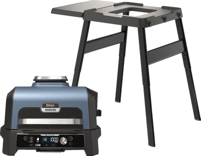 Ninja Woodfire Pro XL Elektrische BBQ Grill en Roker OG901EU + Ninja Woodfire Standaard