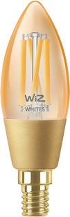 WiZ Kaarslamp Filament - Warm- tot koelwit licht - Goud - E14
