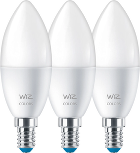 WiZ Kaarslamp - Gekleurd en Wit Licht - Mat - E14 - 2-pack