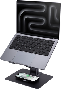 BlueBuilt Verstelbare Laptopstandaard met Draadloze Oplader 10 - 17 Inch