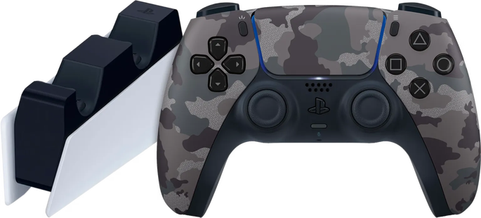 Sony PlayStation 5 DualSense Controller Grey Camo + Oplaadstation