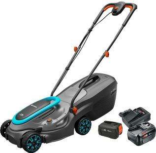 Gardena PowerMax 32/18V P4A Set + Bosch Starterset 18V 4,0 Ah