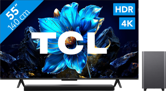 TCL 55 QLED P71K 4K (2025) + TCL S55H 2.1 Soundbar
