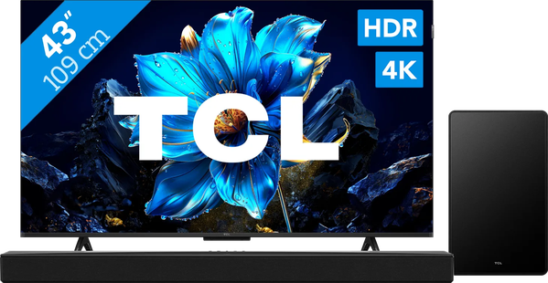 TCL 43 QLED P71K 4K (2025) + TCL Q65H
