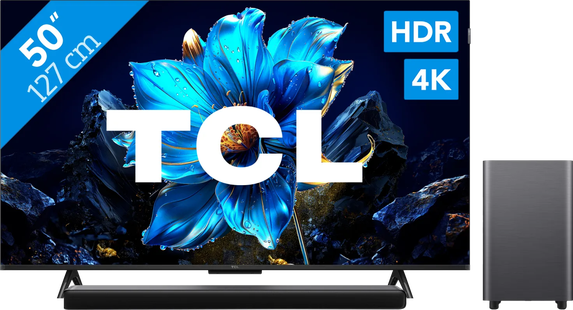 TCL 50 QLED P71K 4K (2025) + TCL S55H 2.1 Soundbar