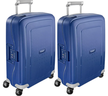 Samsonite S'Cure Spinner 55cm Dark Blue Duo Kofferset
