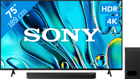 Sony Bravia 3 75 4K Led (2025) + Sony Bravia Theatre Bar 6 Zwart