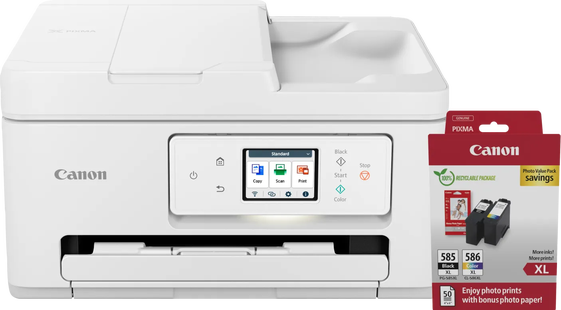 Canon PIXMA TS7750i + 1 set extra XL cartridges + fotopapier
