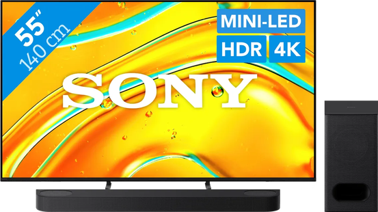 Sony Bravia 5 55 XR Mini-led (2025) + Sony Bravia Theatre Bar 6 Zwart