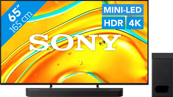 Sony Bravia 5 65 XR Mini-led (2025) + Sony Bravia Theatre Bar 6 Zwart