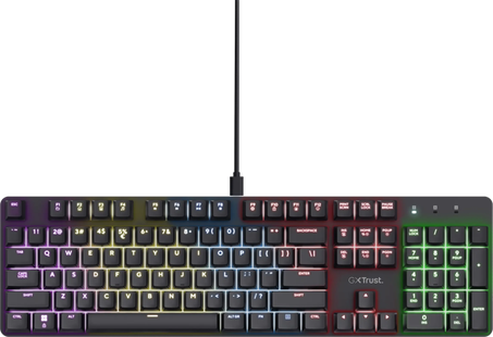 Trust GXT 871 Zora Mechanisch Gaming Toetsenbord Qwerty