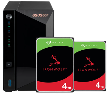 ASUSTOR AS3302T v2 + Seagate Ironwolf 8TB (2x4TB)