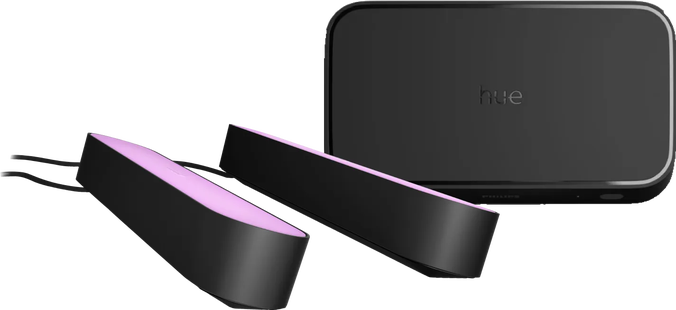 Philips Hue Play Lichtbalk Zwart 2-pack + HDMI Sync Box 8K