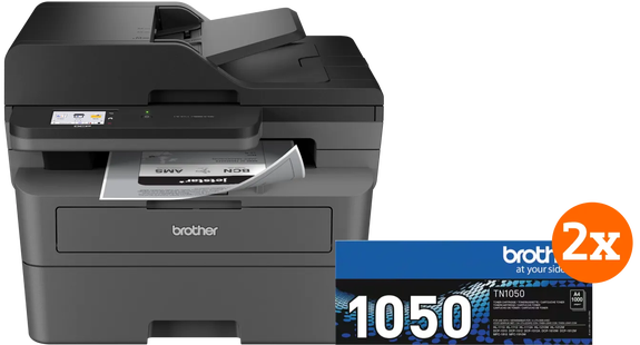 Brother DCP-L2660DW + 2 extra zwarte toners