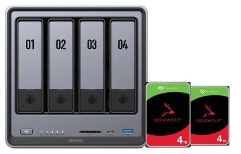 UGREEN NASync DXP4800 + Seagate Ironwolf 4TB Duo Pack
