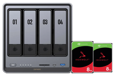 UGREEN NASync DXP4800 + Seagate Ironwolf 8TB Duo Pack