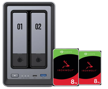 UGREEN NASync DXP2800 + Seagate Ironwolf 8TB Duo Pack