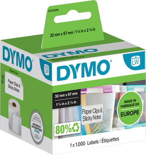 DYMO Verwijderbaar Etiket 32x57mm 1000 stuks