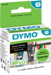 DYMO Verwijderbaar Etiket 13x25mm 1000 stuks