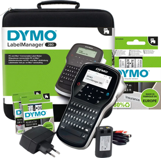 DYMO LabelManager 280 Case Kit Qwerty + 1 extra label