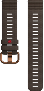 Polar Siliconen Bandje Bruin 22mm