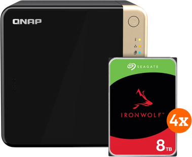 QNAP TS-464-8G + Seagate Ironwolf 32TB (4x8TB)