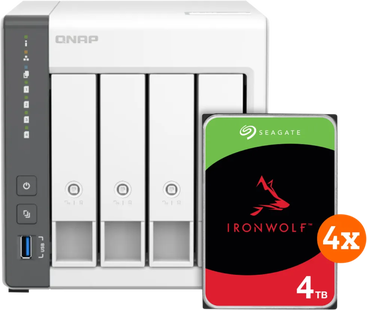 QNAP TS-433-4G + Seagate Ironwolf 16TB (4x4TB)
