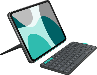 Logitech Flip Folio iPad Pro (2024) / iPad Air (2025) 11 inch Toetsenbord Hoes QWERTY